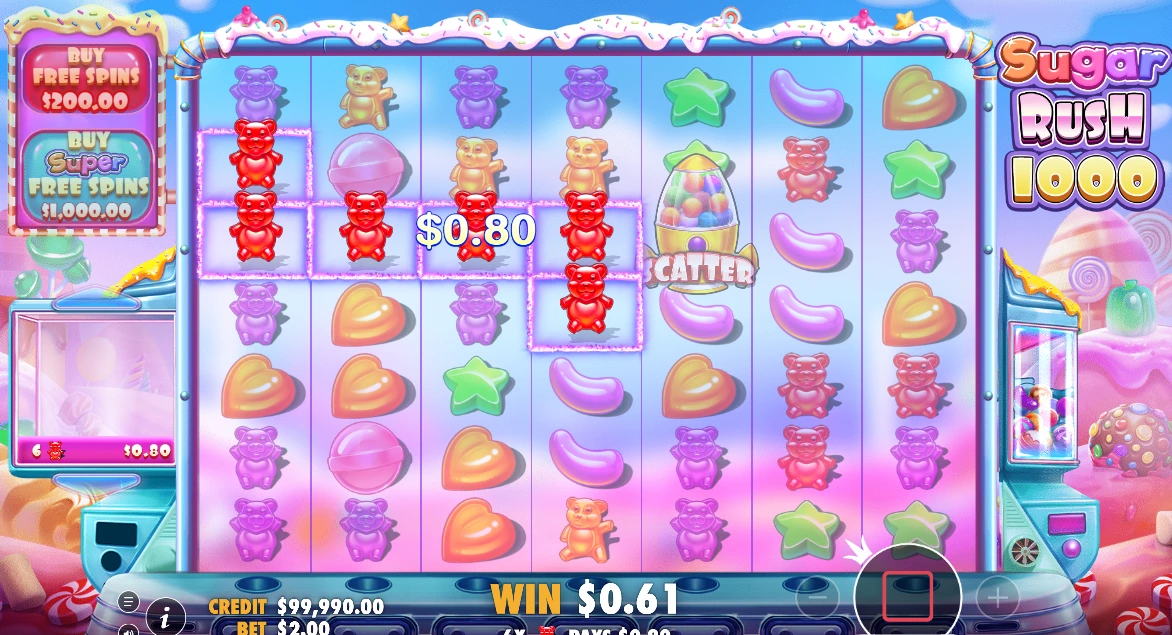 sugar rush 1000 win